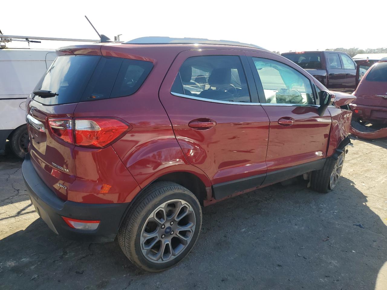 2019 Ford EcoSport VIN MAJ6S3KL1KC291709 Copart auction photo, rollover damage thumbnail 3