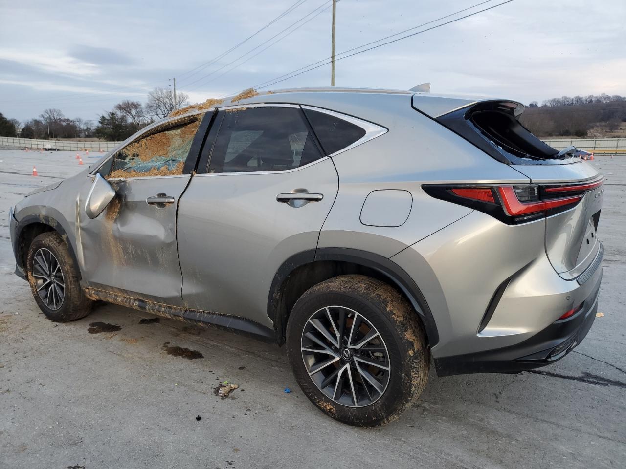 2022 Lexus NX VIN JTJGGCEZ8N2000887 Copart auction photo, all over damage thumbnail 2