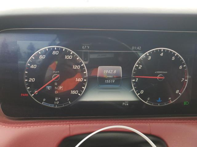 2019 Mercedes-Benz S-klasse VIN WDDXK8DB3KA039638 Copart auction photo, normal wear damage thumbnail 9