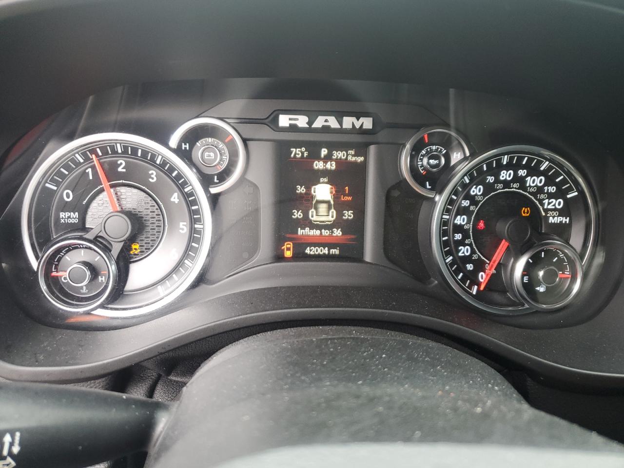 2020 RAM 1500 VIN 1C6RREFT1LN112736 Copart auction photo, front end damage thumbnail 9