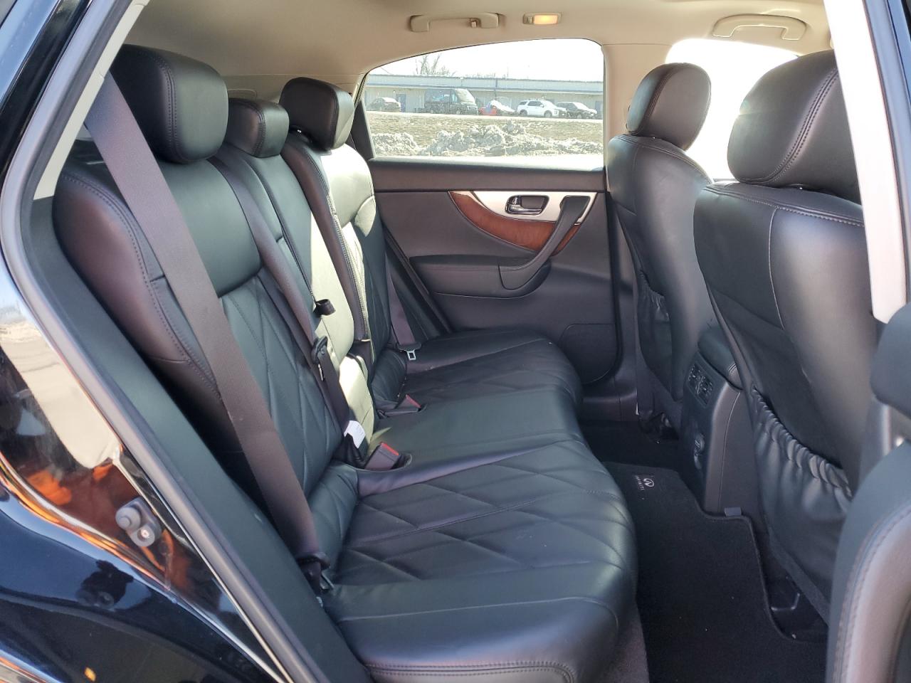 2014 Infiniti QX70 VIN JN8CS1MU7EM450274 Copart auction photo, rear end damage thumbnail 11