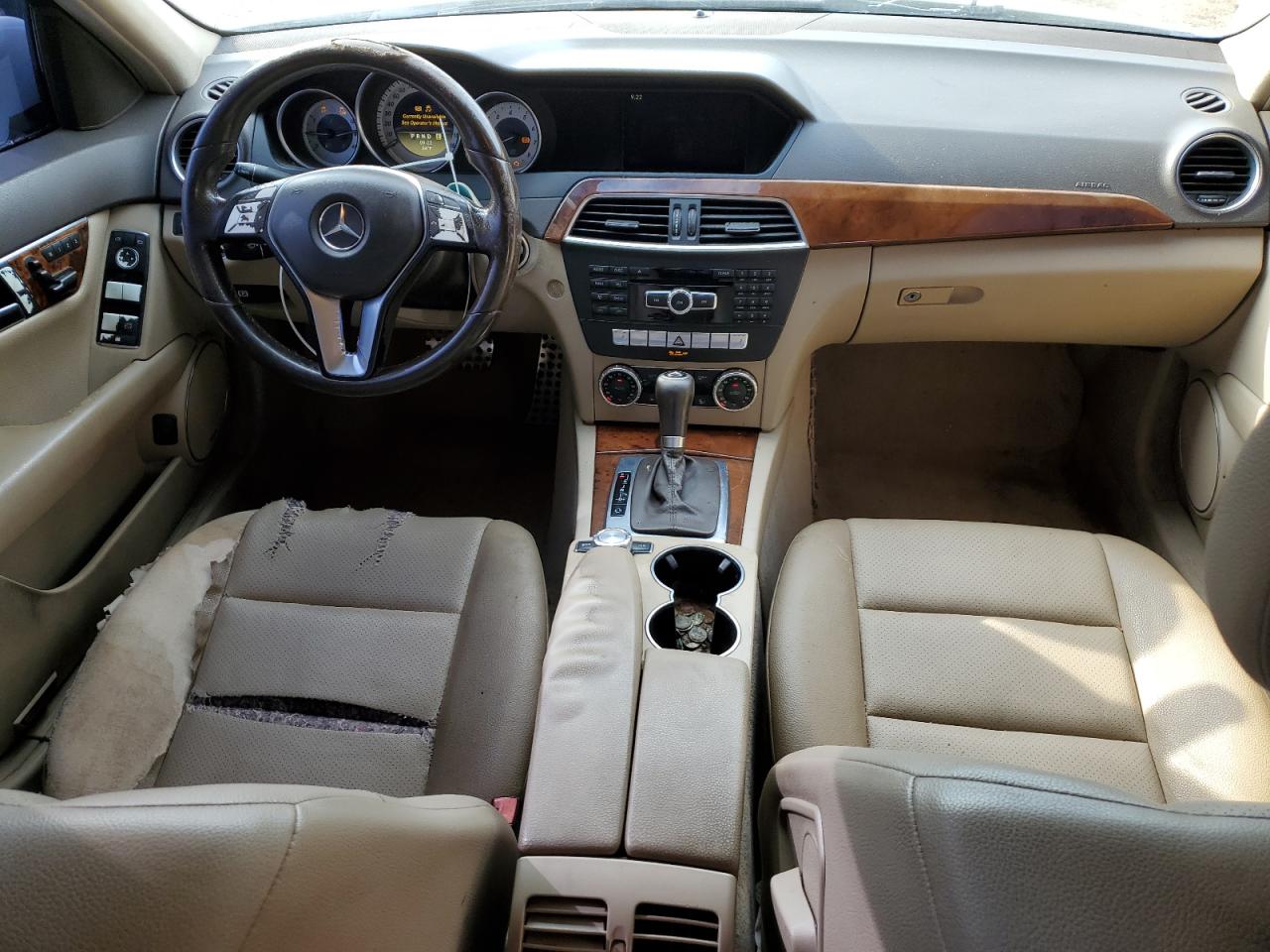 2012 Mercedes-Benz C-klasse VIN WDDGF5HB5CR202063 Copart auction photo, rear end damage thumbnail 8
