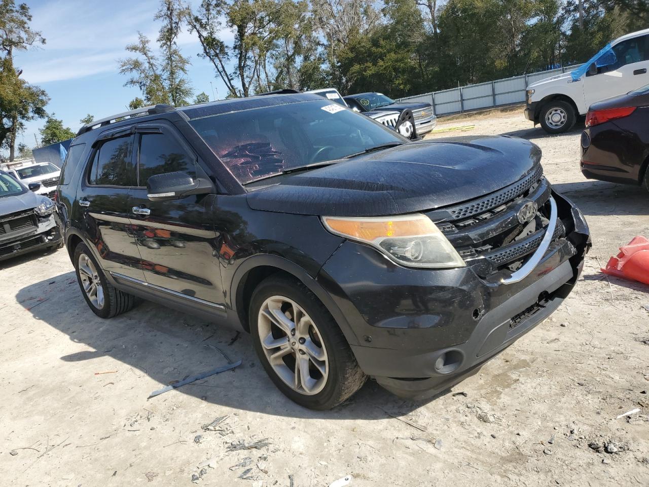 2015 Ford Explorer VIN 1FM5K7F86FGC26609 Copart auction photo, undercarriage / front end damage thumbnail 4