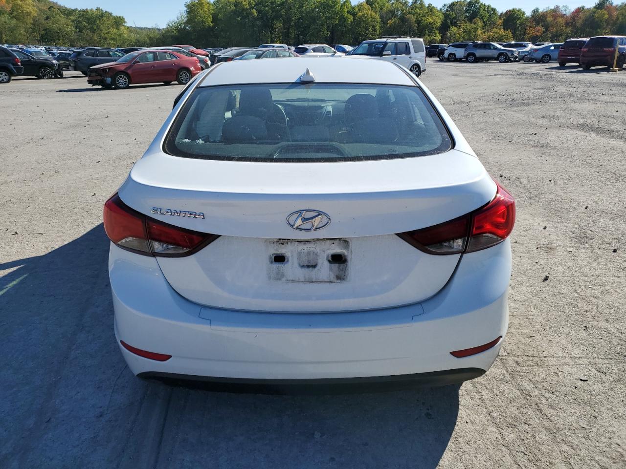 2016 Hyundai Elantra VIN 5NPDH4AE1GH799327 Copart auction photo, side / rear end damage thumbnail 6