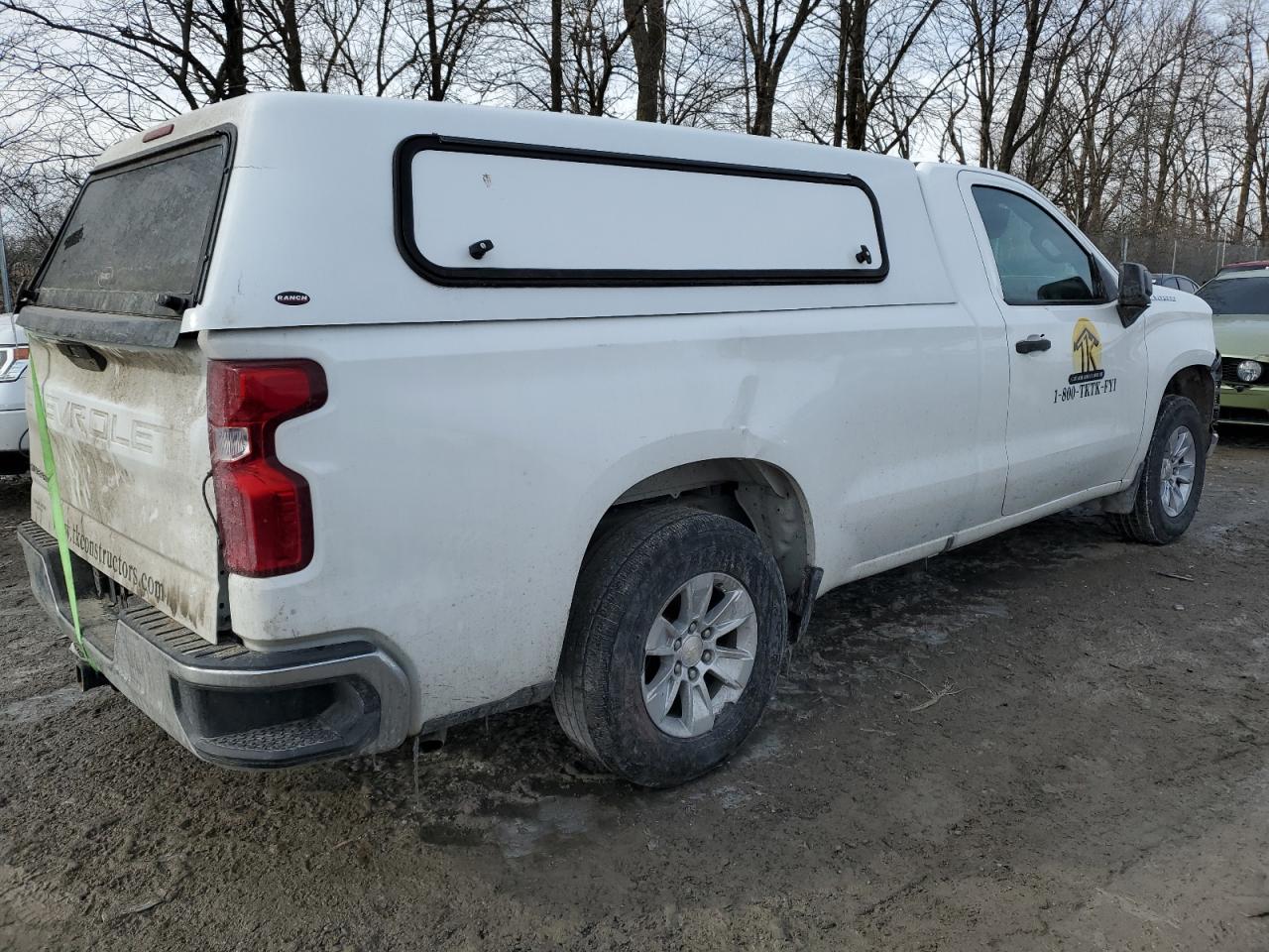 2020 Chevrolet Silverado VIN 3GCNWAEF7LG281916 Copart auction photo, all over damage thumbnail 3