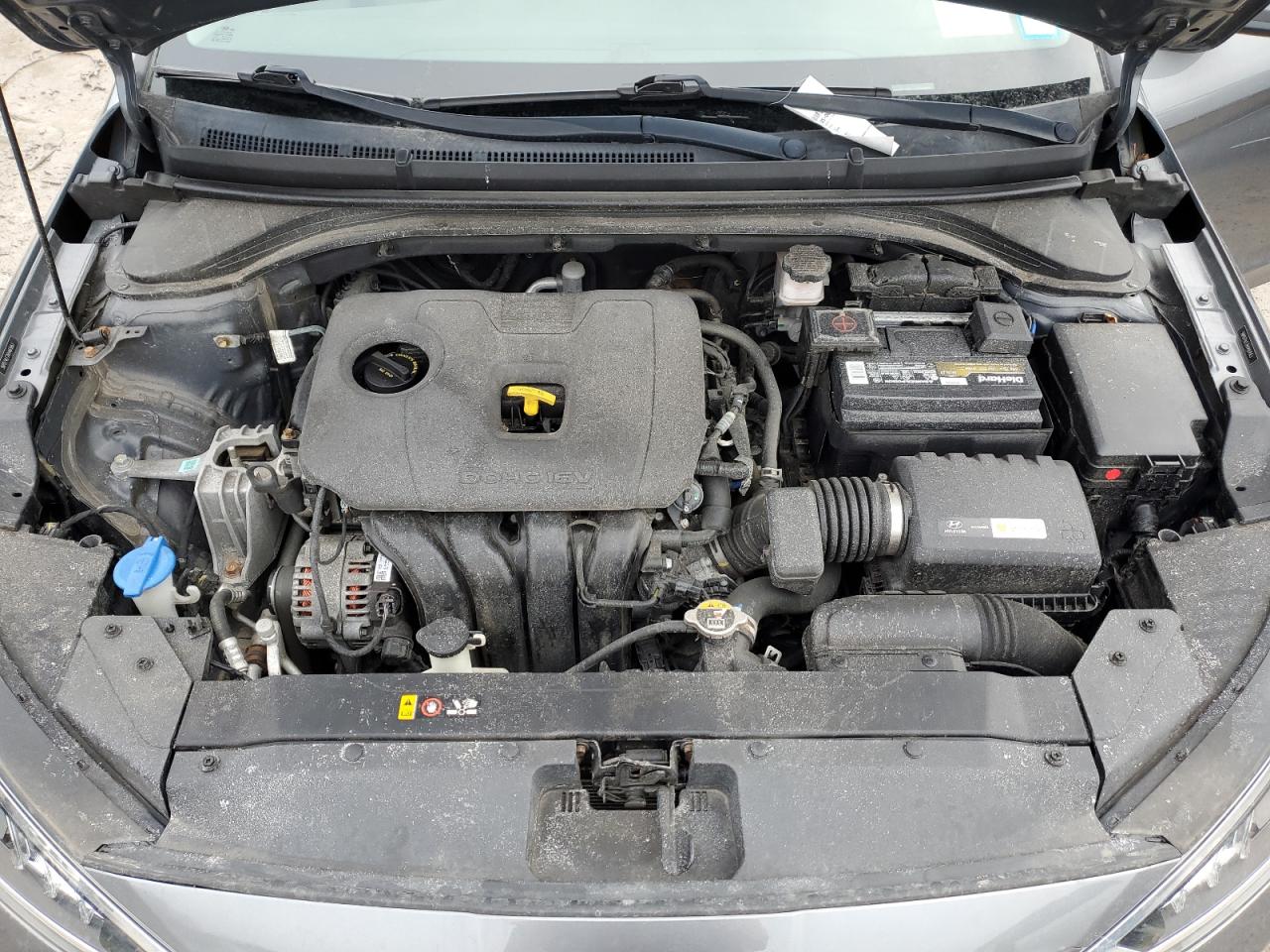 2019 Hyundai Elantra VIN 5NPD74LF2KH461663 Copart auction photo, vandalism damage thumbnail 11