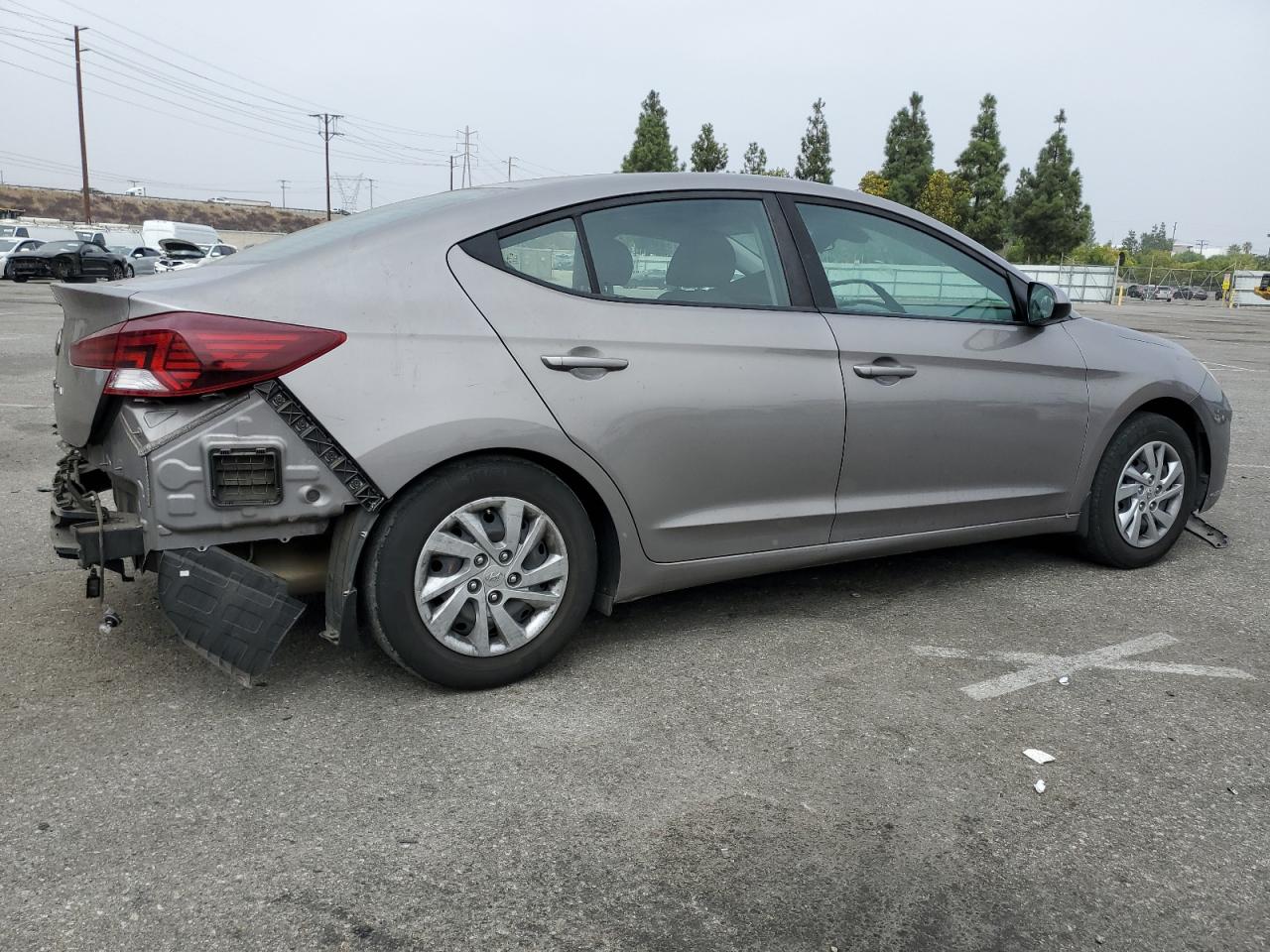 2020 Hyundai Elantra VIN KMHD74LFXLU899575 Copart auction photo, rear end damage thumbnail 3