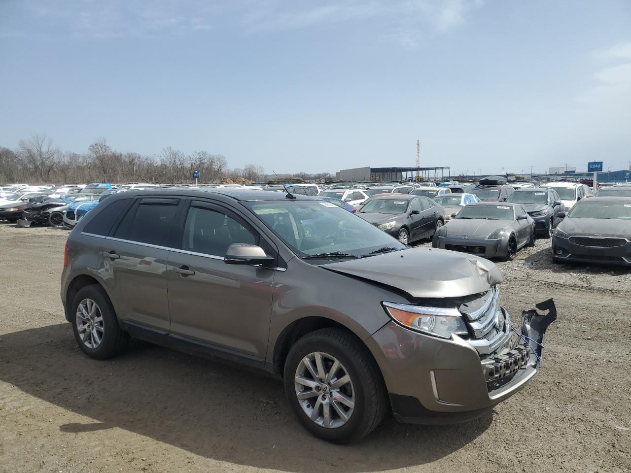 2014 Ford Edge VIN 2FMDK4KCXEBA93606 Copart auction photo, front end damage thumbnail 4