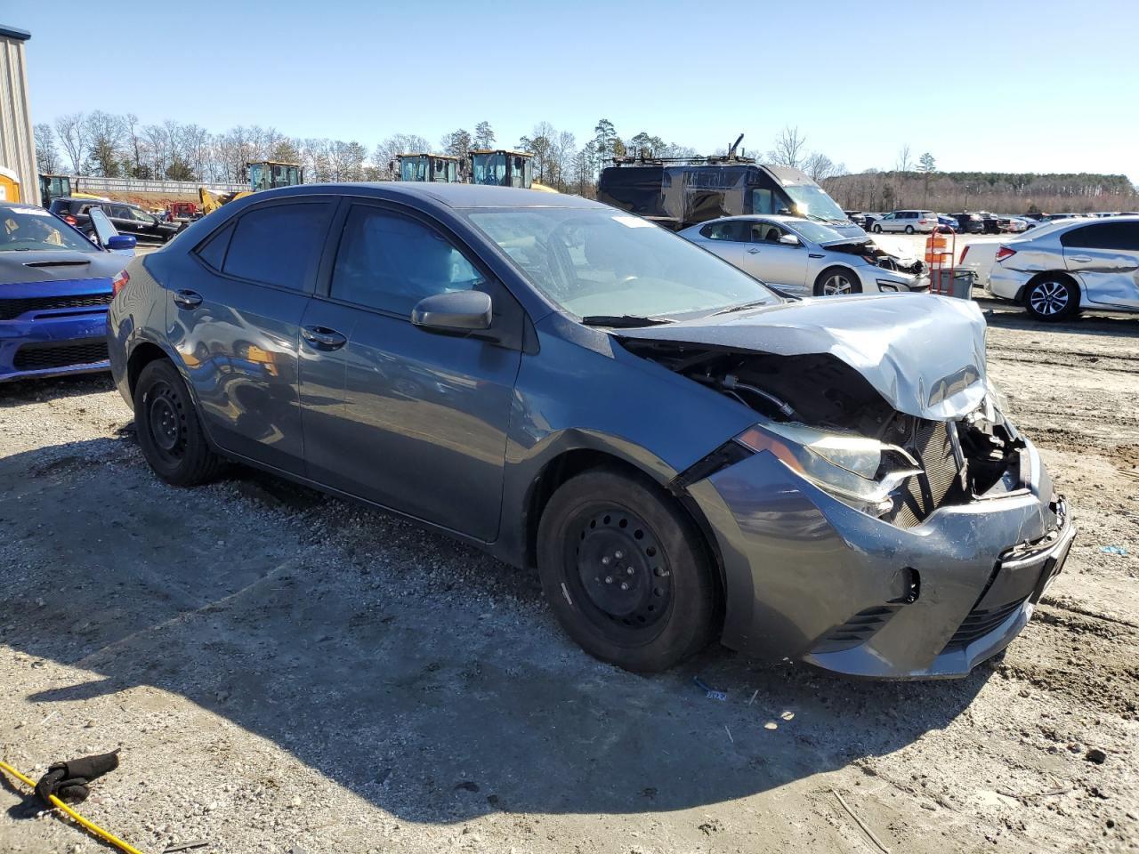 2014 Toyota Corolla VIN 2T1BURHE7EC116424 Copart auction photo, front end damage thumbnail 4