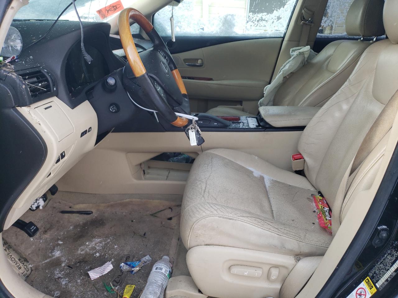 2012 Lexus RX VIN 2T2BK1BA1CC150056 Copart auction photo, rollover damage thumbnail 7