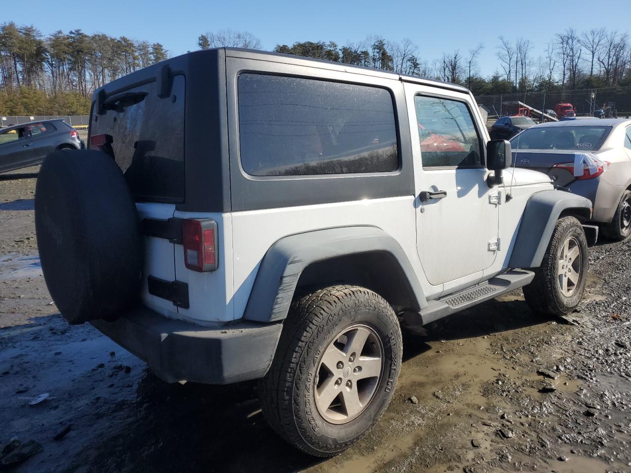 2012 Jeep Wrangler VIN 1C4AJWAG0CL171933 Copart auction photo, front end damage thumbnail 3