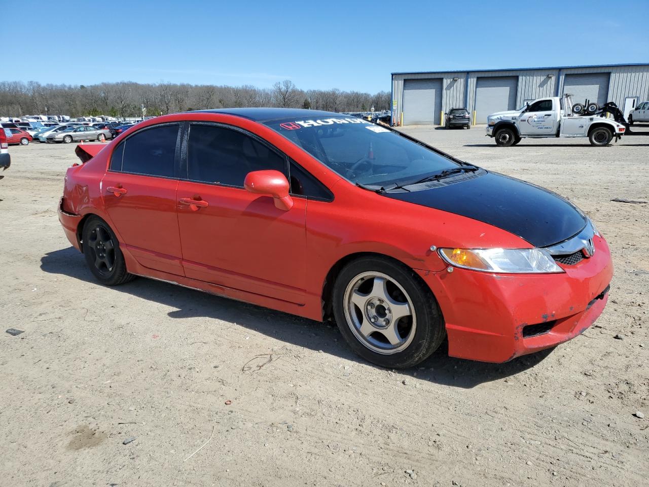 2010 Honda Civic VIN 2HGFA1F54AH560621 Copart auction photo, rear end / side damage thumbnail 4