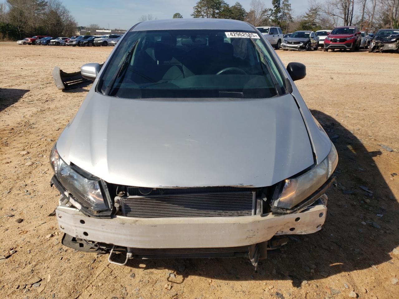 2015 Honda Civic VIN 19XFB2F59FE227383 Copart auction photo, front end / side damage thumbnail 5
