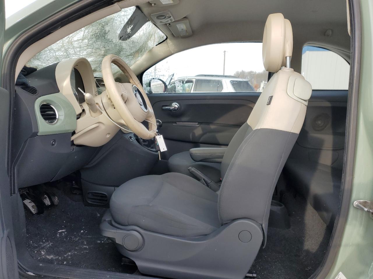 2013 Fiat 500 VIN 3C3CFFAR3DT686169 Copart auction photo, front end damage thumbnail 7
