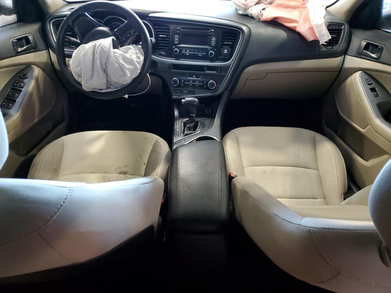 2015 KIA Optima VIN 5XXGM4A73FG373739 Copart auction photo, front end / top/roof damage thumbnail 8