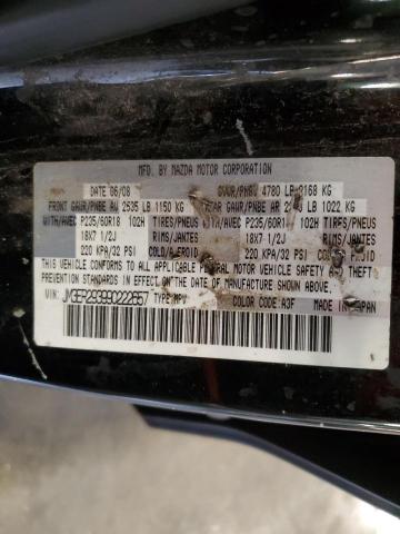 2009 Mazda CX-7 VIN JM3ER293990222657 Copart auction photo, front end damage thumbnail 13