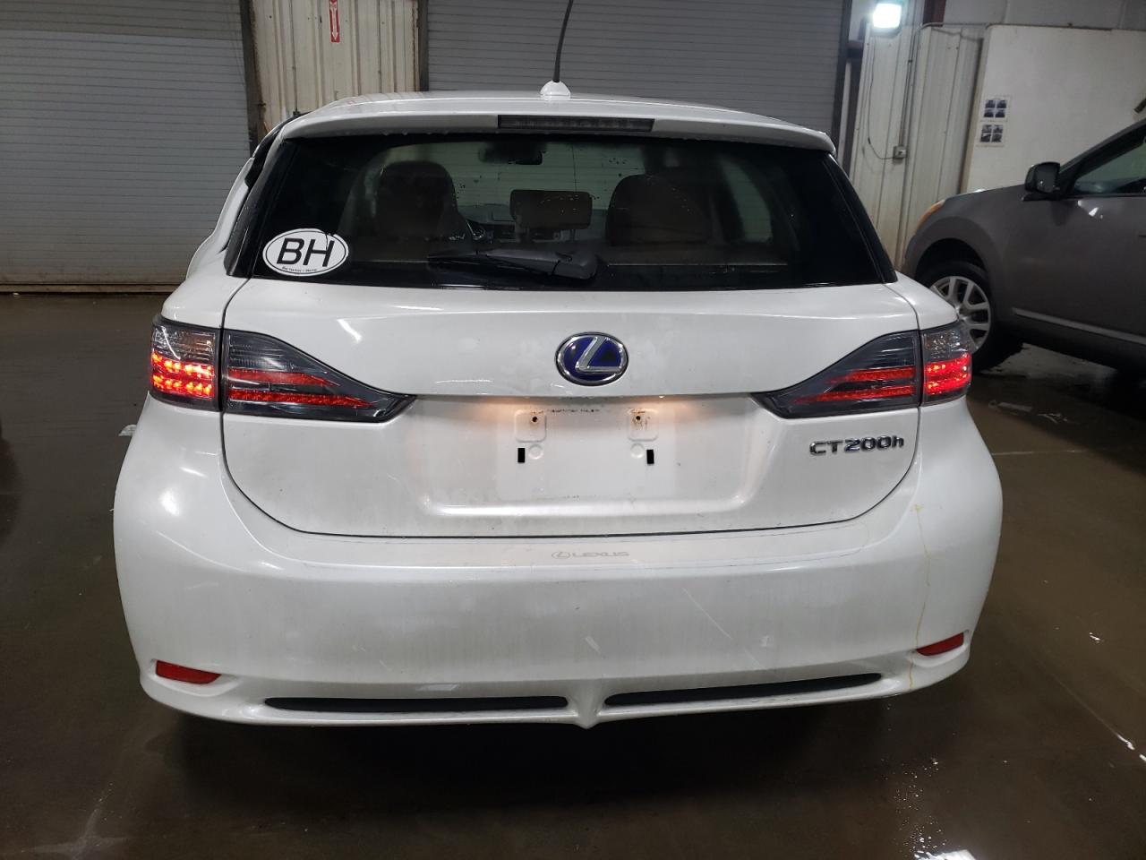 2012 Lexus CT VIN JTHKD5BH4C2104107 Copart auction photo, side damage thumbnail 6