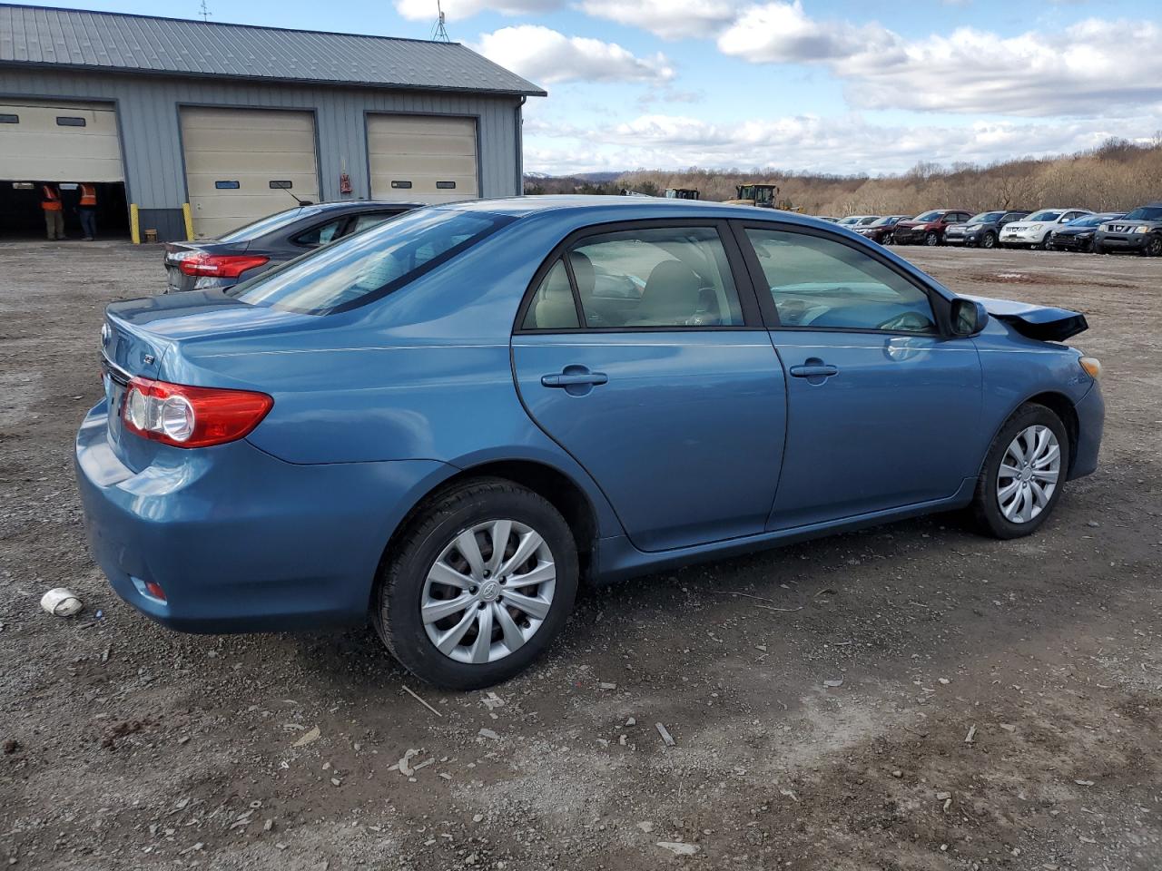 2012 Toyota Corolla VIN 5YFBU4EE9CP069255 Copart auction photo, front end / side damage thumbnail 3
