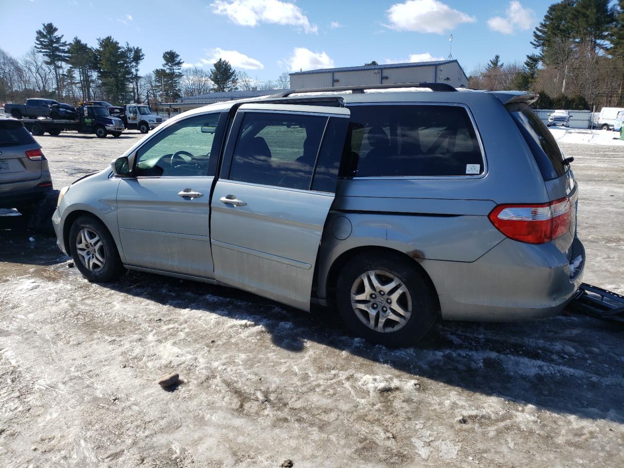 2005 Honda Odyssey VIN 5FNRL38675B054395 Copart auction photo, front end / side damage thumbnail 2