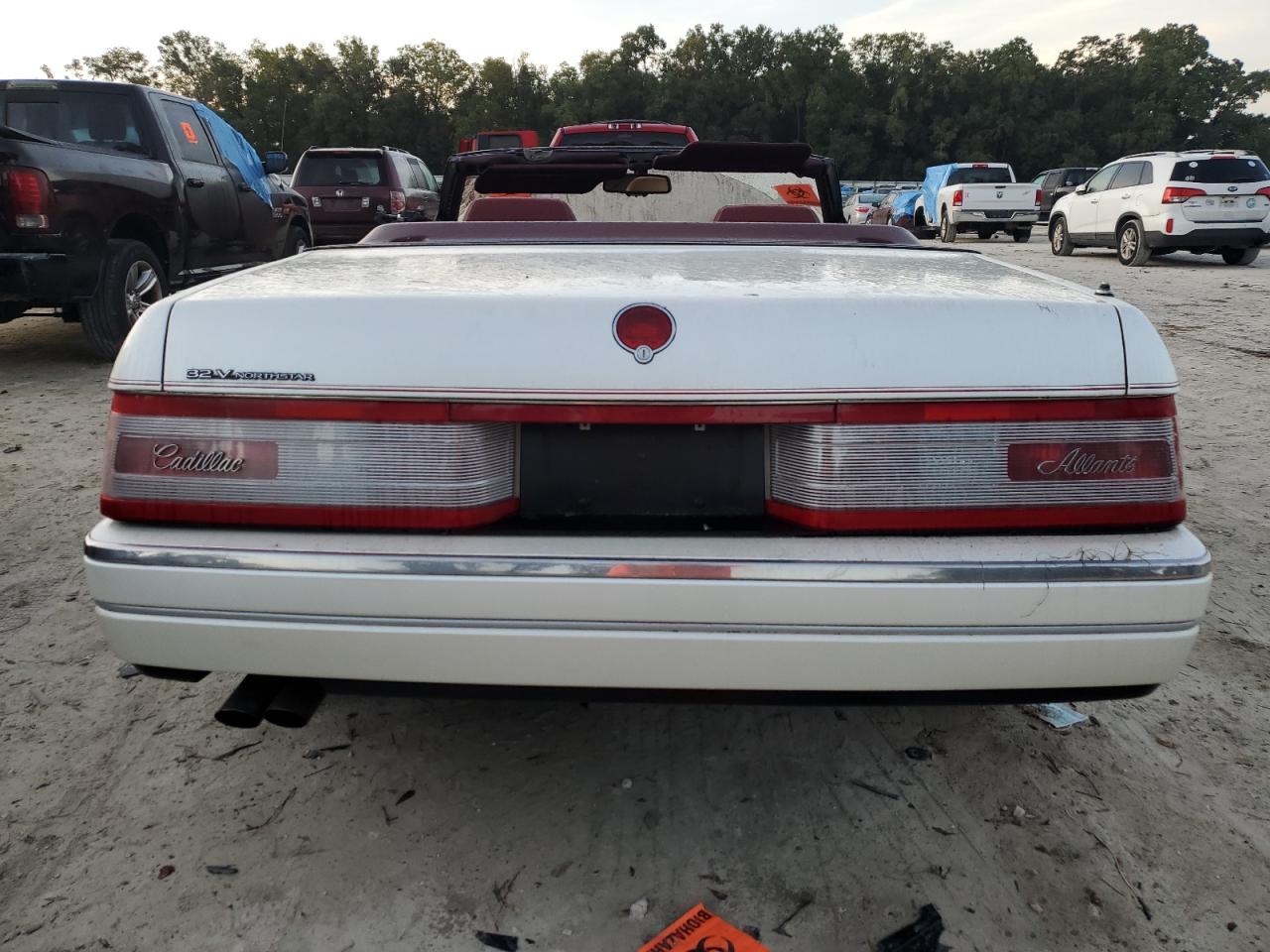 1993 Cadillac Allante VIN 1G6VS3391PU128118 Copart auction photo, water/flood damage thumbnail 6