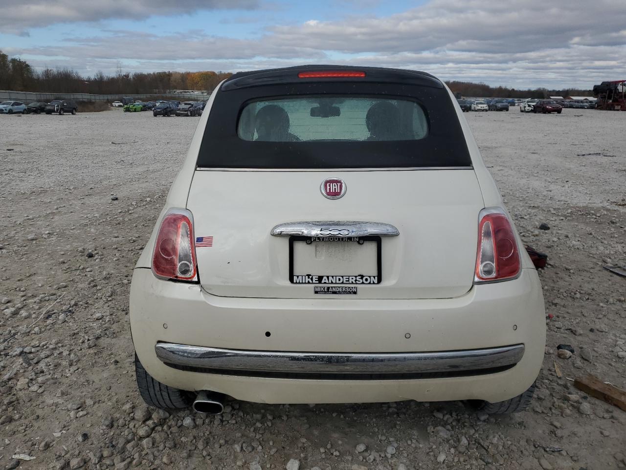 2012 Fiat 500 VIN 3C3CFFER5CT119177 Copart auction photo, rear end damage thumbnail 6