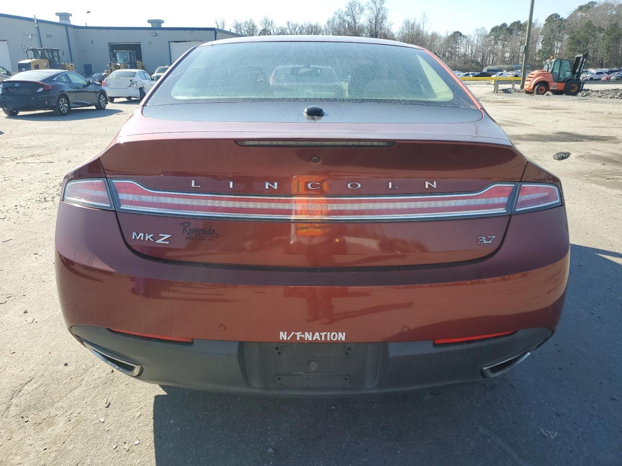 2014 Lincoln MKZ VIN 3LN6L2GK4ER834277 Copart auction photo, front end damage thumbnail 6
