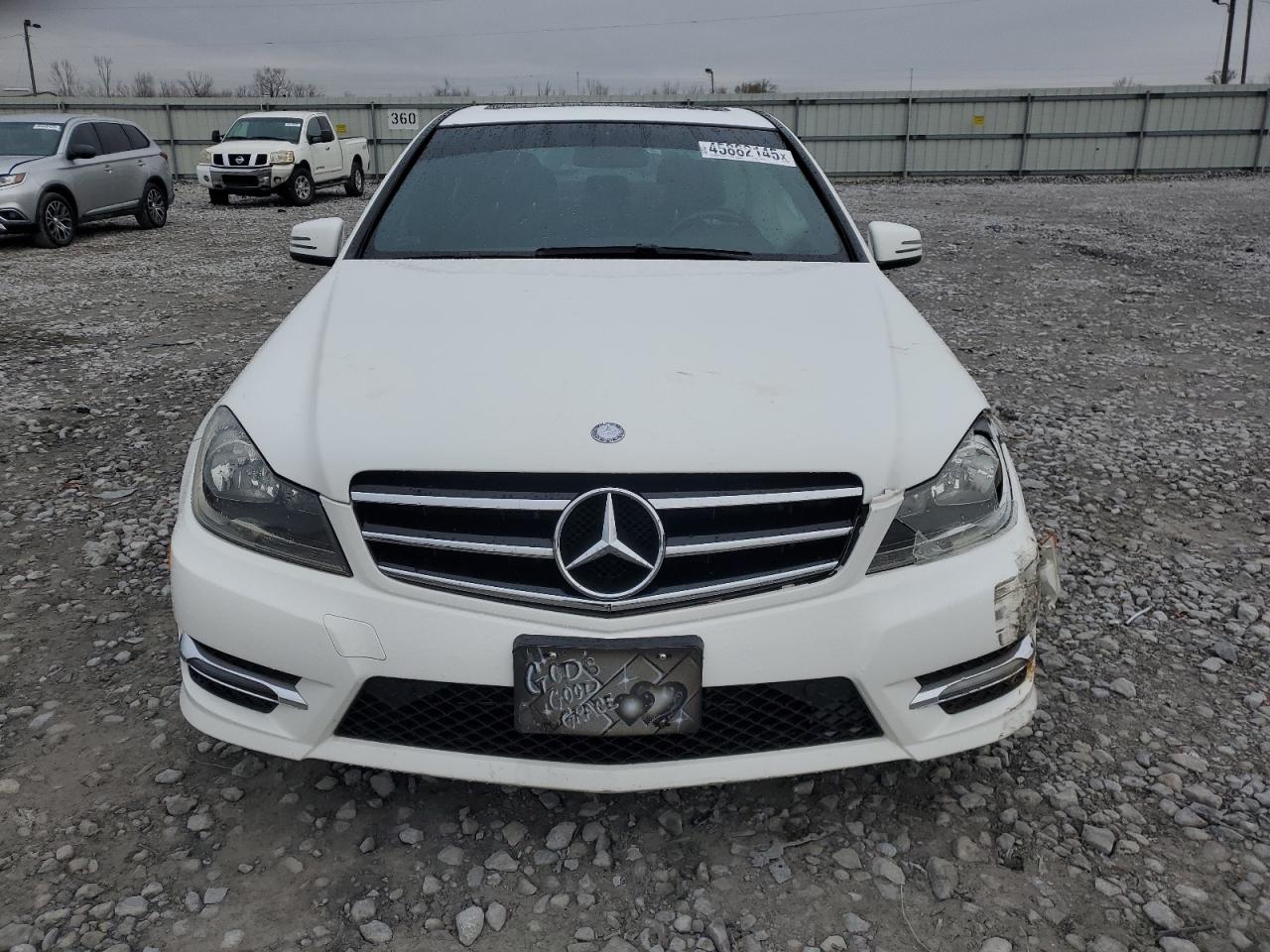 2014 Mercedes-Benz C-klasse VIN WDDGF8AB9EA961215 Copart auction photo, front end damage thumbnail 5
