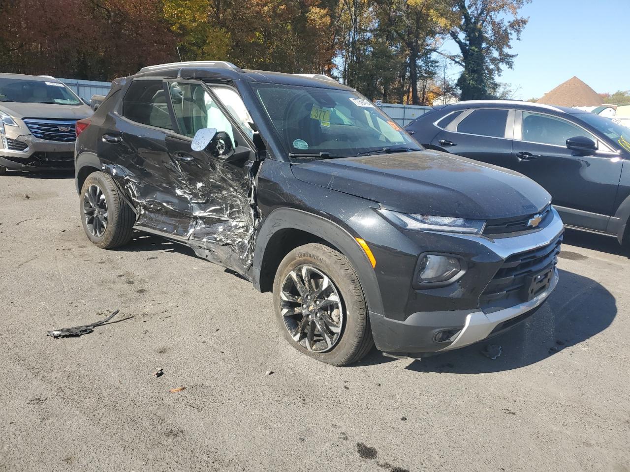 2022 Chevrolet TrailBlazer VIN KL79MRSL2NB148859 Copart auction photo, side damage thumbnail 4