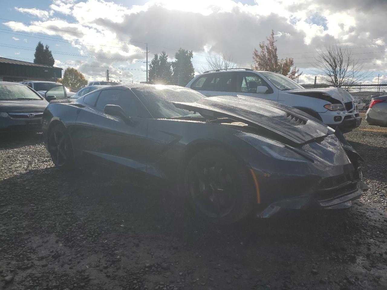 2014 Chevrolet Corvette VIN 1G1YD2D73E5106861 Copart auction photo, front end damage thumbnail 4