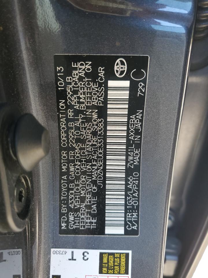 2014 Toyota Prius VIN JTDZN3EU0E3313383 Copart auction photo, all over damage thumbnail 12