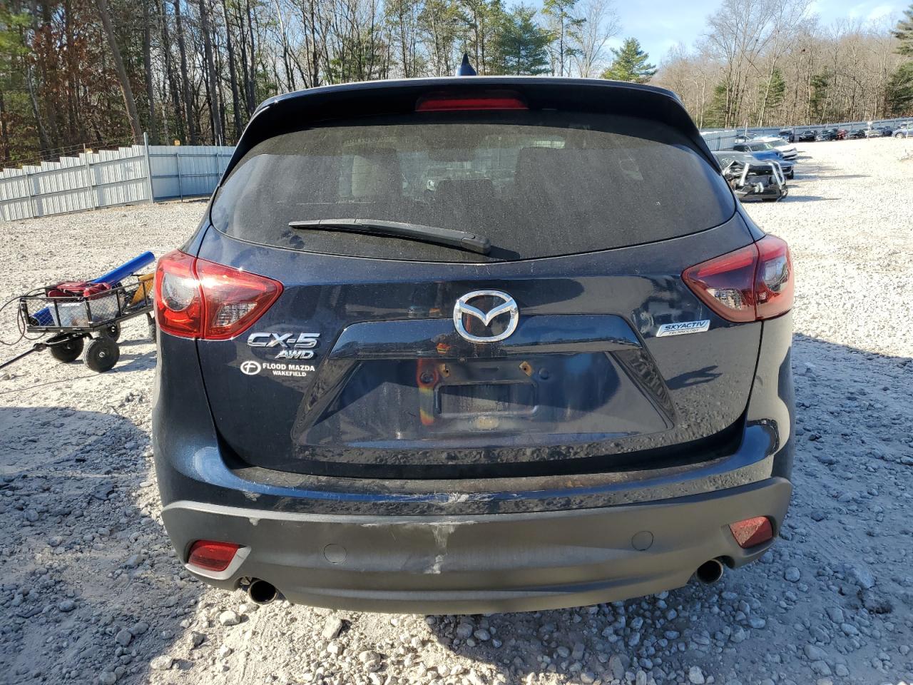 2016 Mazda CX-5 VIN JM3KE4DY3G0909515 Copart auction photo, top/roof damage thumbnail 6
