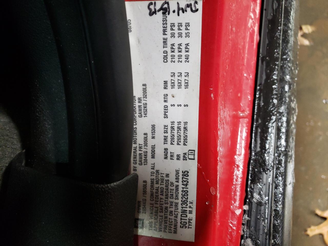 2006 Hummer H3 VIN 5GTDN136268143785 Copart auction photo, burn - engine damage thumbnail 12