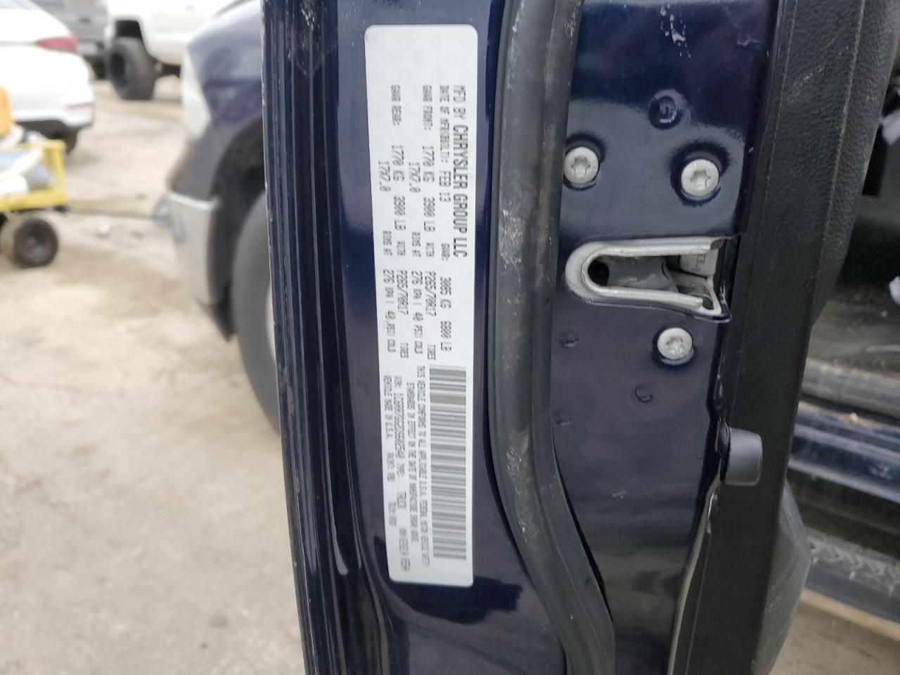 2013 RAM 1500 VIN 1C6RR7GG2DS602540 Copart auction photo, front end damage thumbnail 12