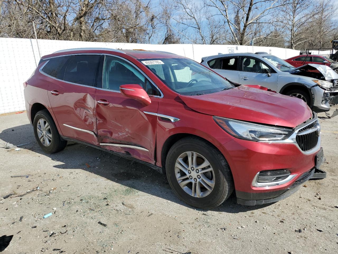 2018 Buick Enclave VIN 5GAERBKW6JJ169493 Copart auction photo, front end / side damage thumbnail 4