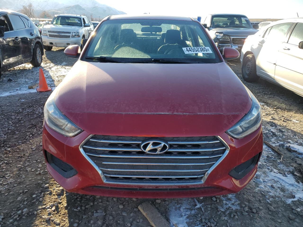 2019 Hyundai Accent VIN 3KPC24A38KE084957 Copart auction photo, rear end damage thumbnail 5