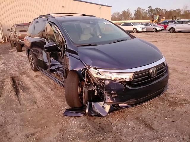 2022 Honda Odyssey VIN 5FNRL6H99NB011964 Copart auction photo, side / front end damage thumbnail 12