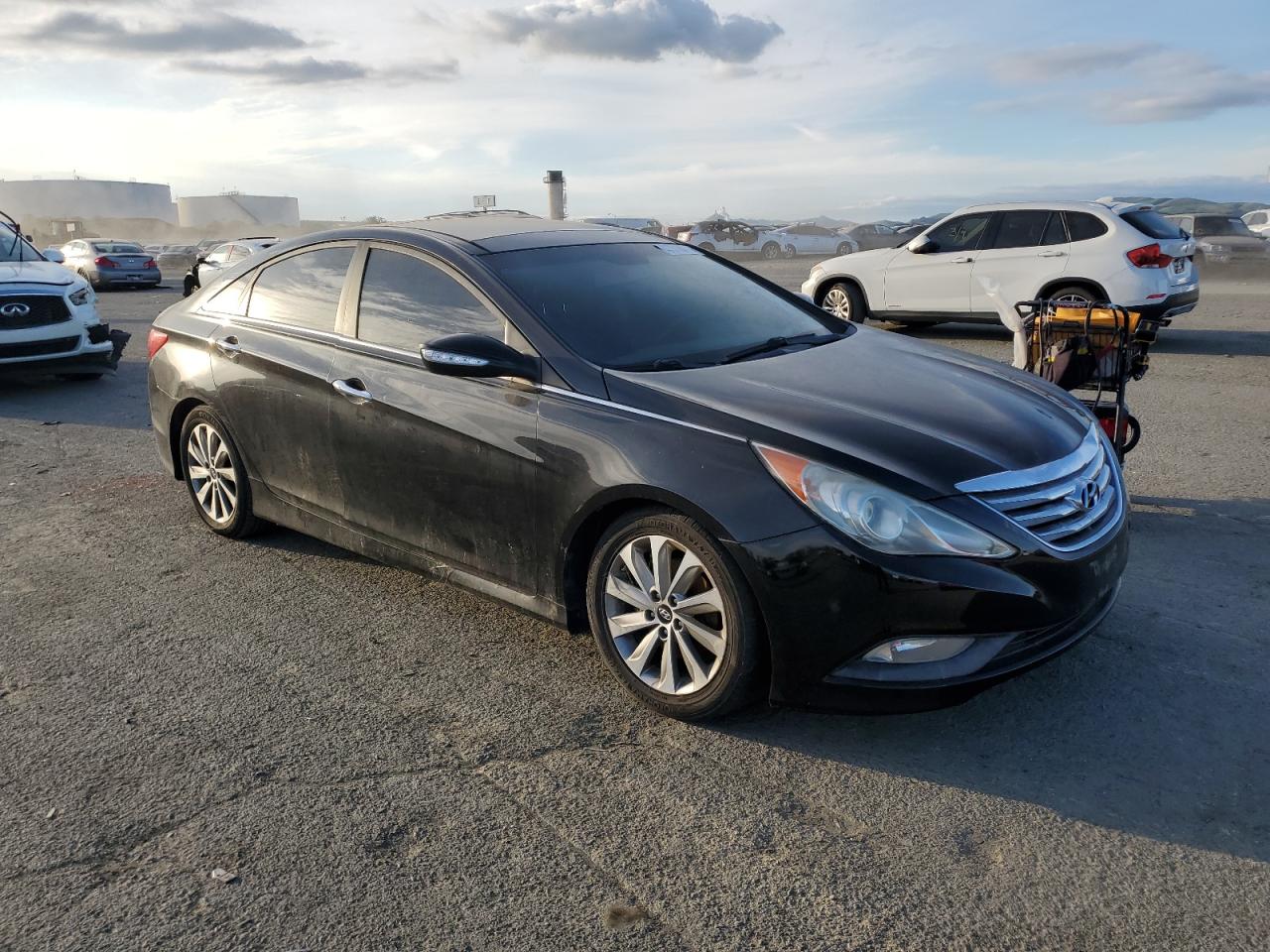 2014 Hyundai Sonata VIN 5NPEC4AC5EH830397 Copart auction photo, mechanical damage thumbnail 4