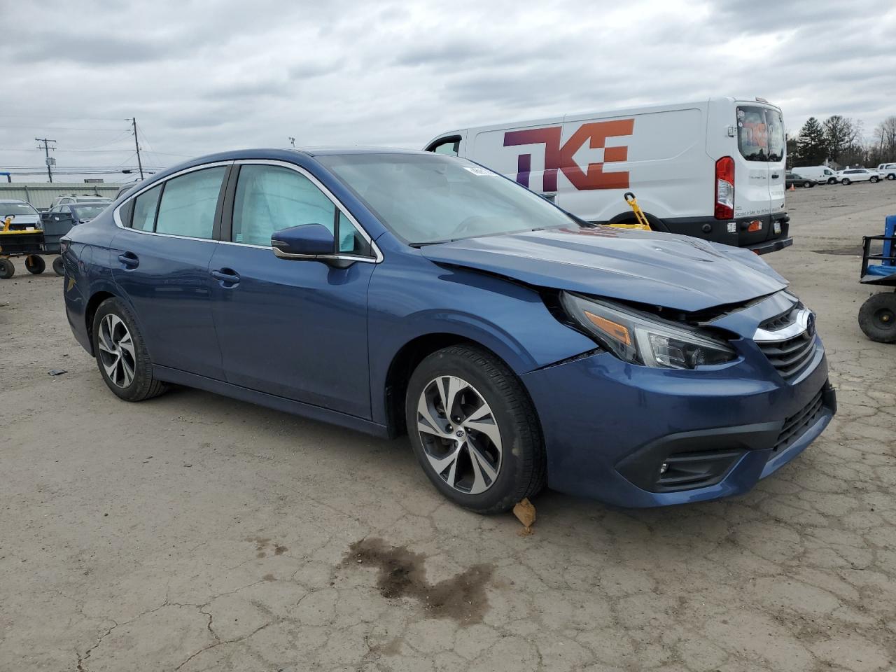 2022 Subaru Legacy VIN 4S3BWAD67N3005276 Copart auction photo, front end / side damage thumbnail 4