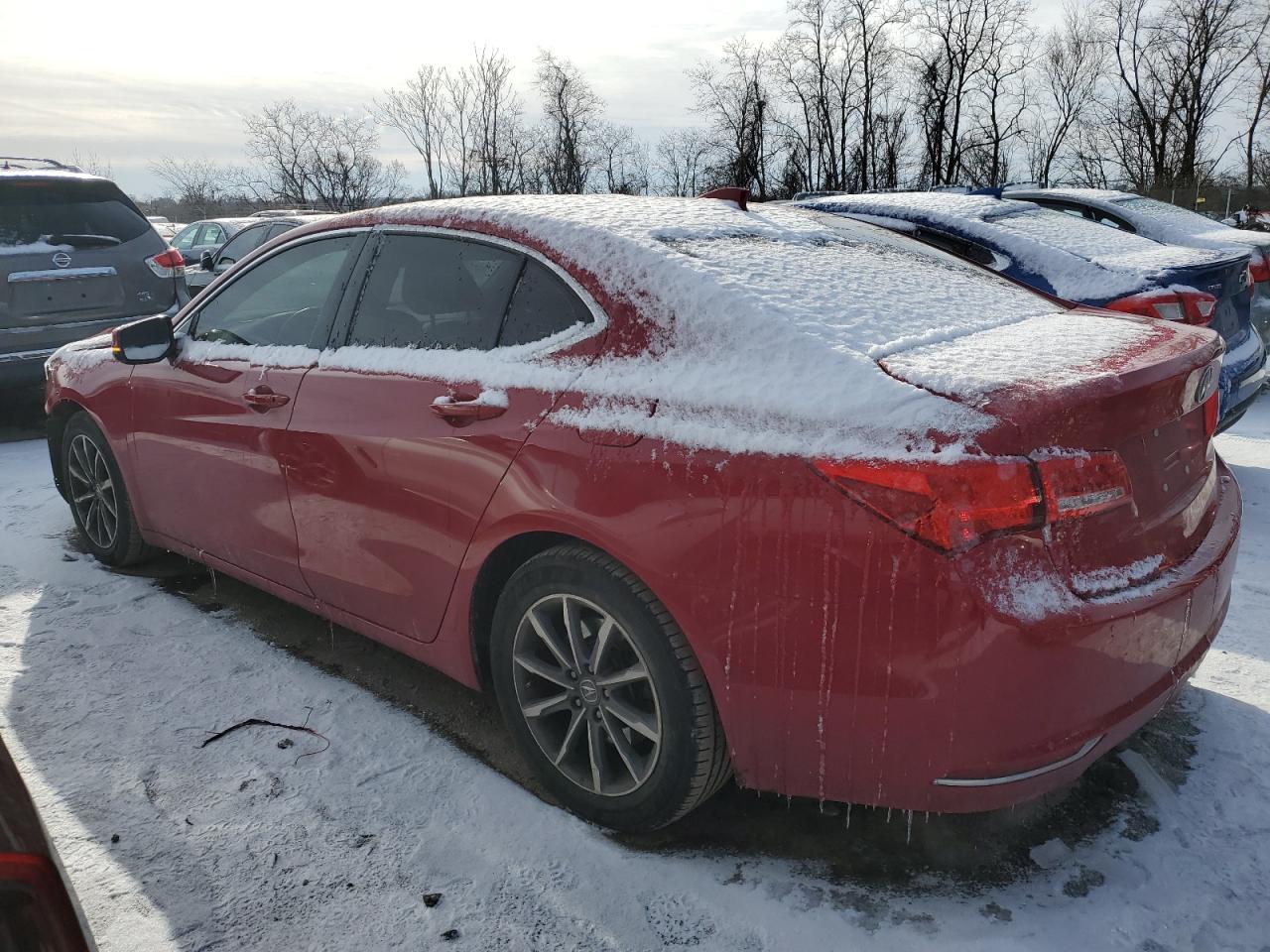 2018 Acura TLX VIN 19UUB1F58JA007571 Copart auction photo, frame damage damage thumbnail 2