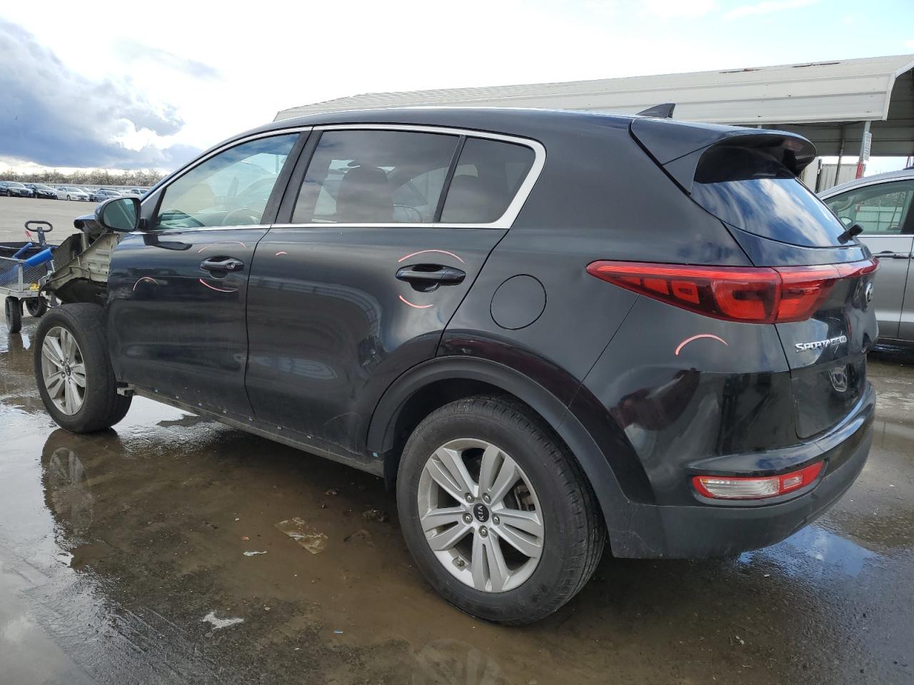 2018 KIA Sportage VIN KNDPM3AC2J7348517 Copart auction photo, front end / side damage thumbnail 2