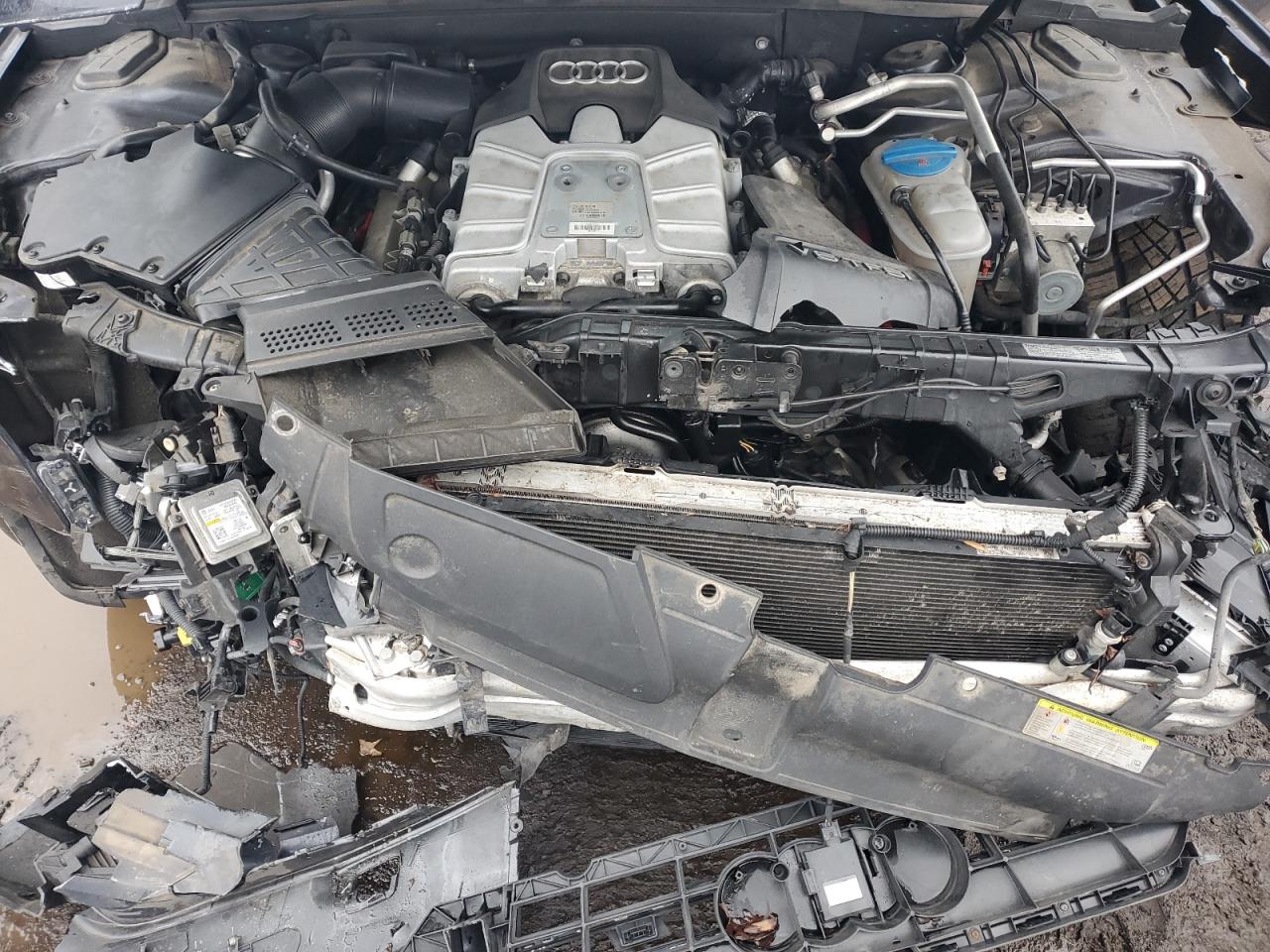 2014 Audi RS5 VIN WAUCGAFR7EA035380 Copart auction photo, front end / side damage thumbnail 13