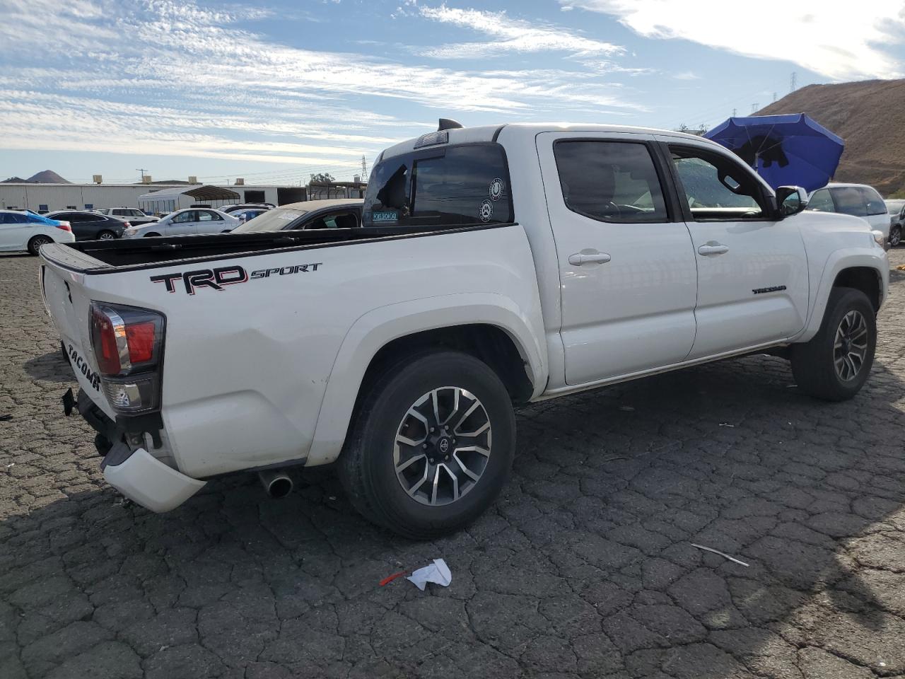 2020 Toyota Tacoma VIN 3TMAZ5CN0LM140338 Copart auction photo, rear end / front end damage thumbnail 3