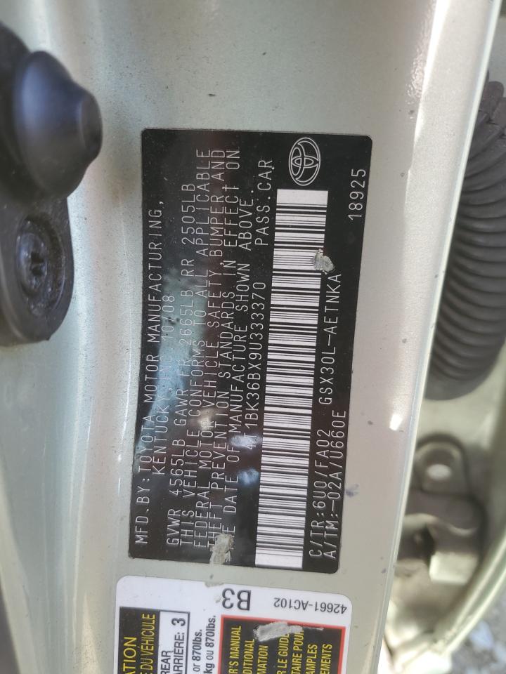 2009 Toyota Avalon VIN 4T1BK36BX9U333370 Copart auction photo, all over / minor dent/scratches damage thumbnail 12