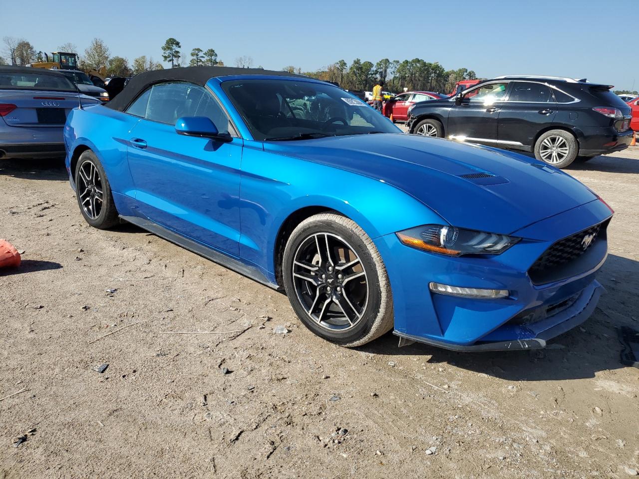 2021 Ford Mustang VIN 1FATP8UH6M5105227 Copart auction photo, water/flood damage thumbnail 4