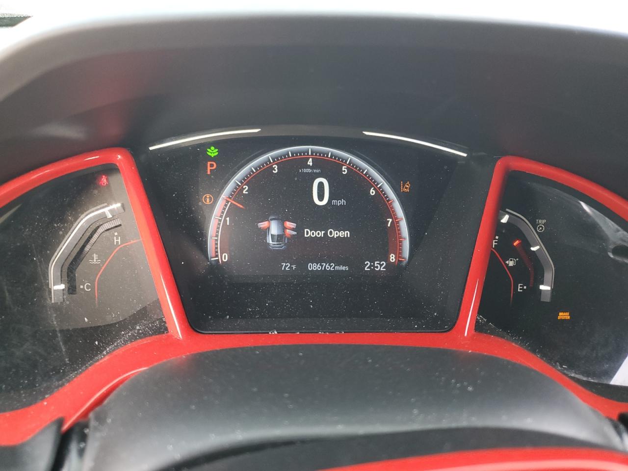 2019 Honda Civic VIN SHHFK7H49KU417415 Copart auction photo, top/roof damage thumbnail 9
