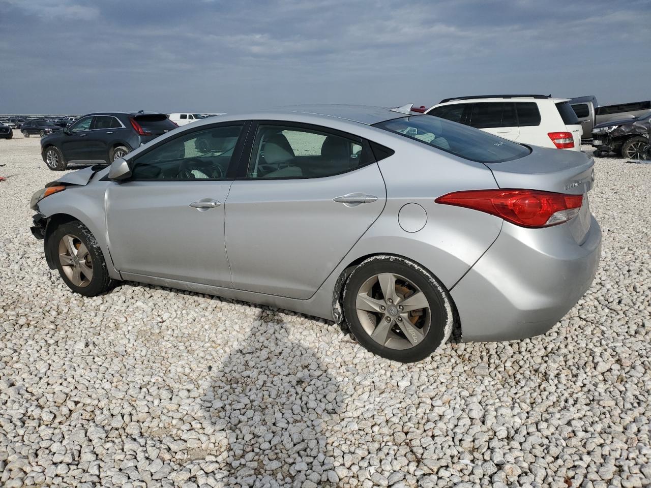 2012 Hyundai Elantra VIN KMHDH4AE1CU361953 Copart auction photo, front end damage thumbnail 2