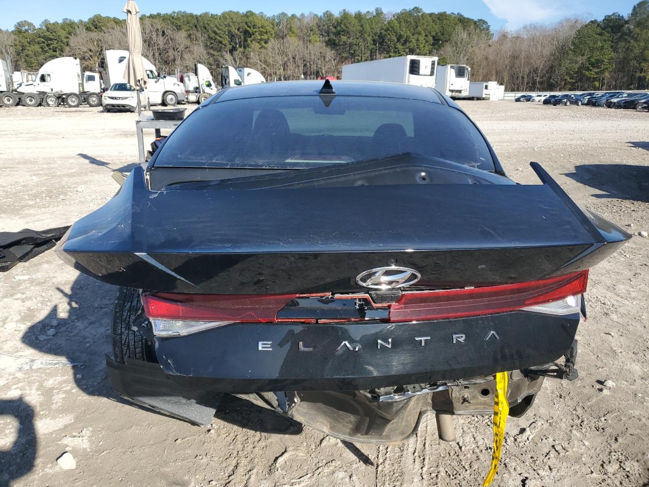 2022 Hyundai Elantra VIN KMHLM4AG3NU321353 Copart auction photo, rear end / side damage thumbnail 6