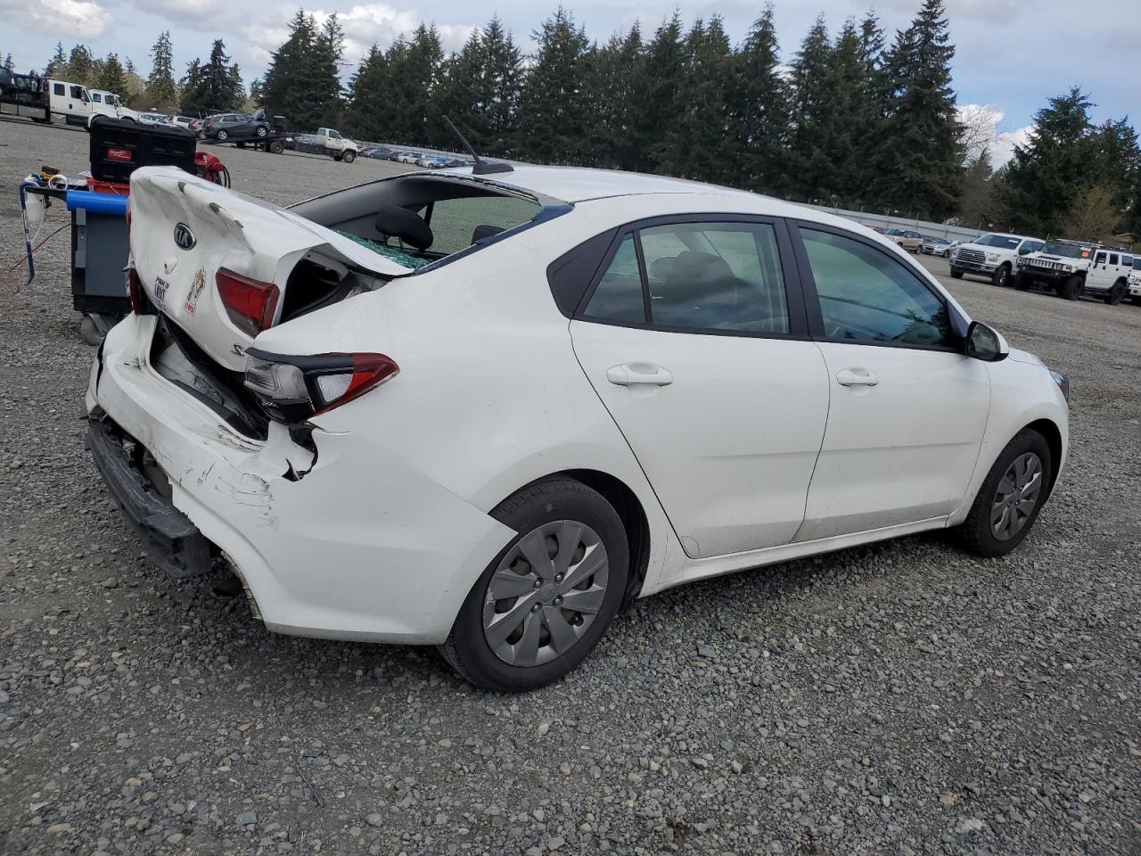 2019 KIA Rio VIN 3KPA24AB1KE178676 Copart auction photo, rear end damage thumbnail 3