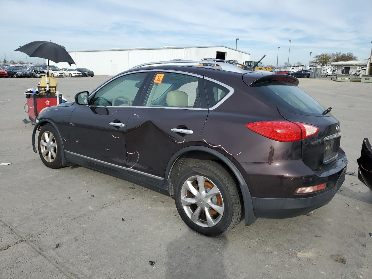 2008 Infiniti EX VIN JNKAJ09F98M354451 Copart auction photo, all over damage thumbnail 2