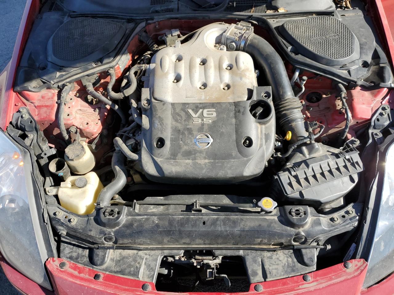 2005 Nissan 350Z VIN JN1AZ34D65M606303 Copart auction photo, rear end / front end damage thumbnail 11